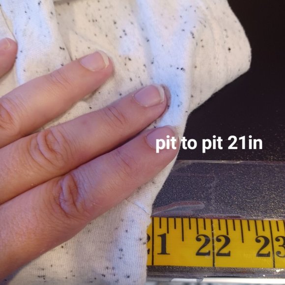 RISE AS 1NE Sz L Speckled Sweatshirt 1/4 Zip Up Hoodie Zip Pouch Double Pockets - Picture 12 of 16